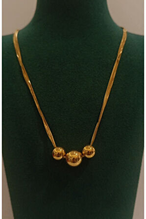 Monalisa Home Gold Renk Lüks Figürlü Gösterişli Kolye