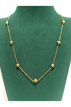 Monalisa Home Gold Renk Lüks Figürlü Gösterişli Kolye