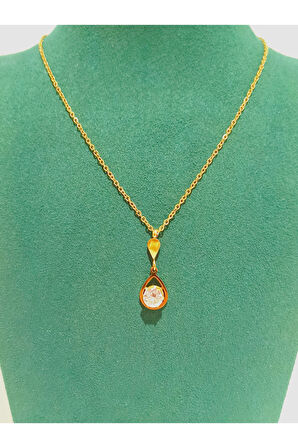 Monalisa Home Gold Renk Lüks Figürlü Gösterişli Kolye