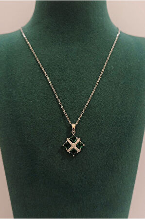 Monalisa Home Gümüş Renk Lüks Figürlü Gösterişli Kolye