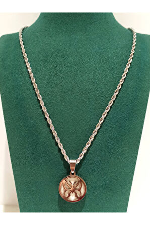 Monalisa Home Gümüş Renk Lüks Figürlü Gösterişli Kolye