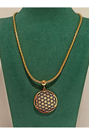 Monalisa Home Gold Renk Lüks Figürlü Gösterişli Kolye