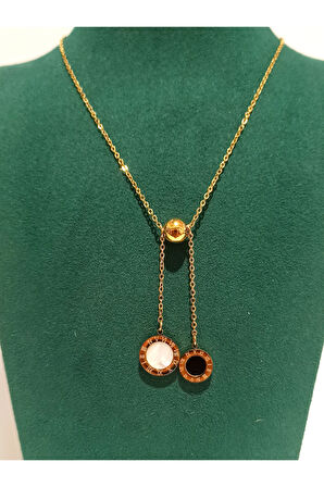 Monalisa Home Gold Renk Lüks Figürlü Gösterişli Kolye