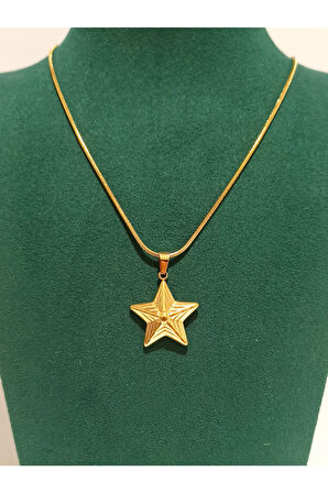 Monalisa Home Gold Renk Lüks Figürlü Gösterişli Kolye