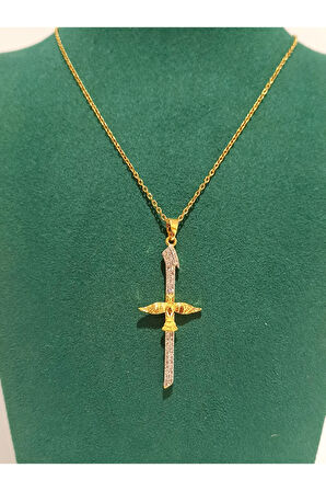 Monalisa Home Gold Renk Lüks Figürlü Gösterişli Kolye