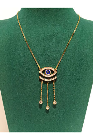 Monalisa Home Gold Renk Lüks Figürlü Gösterişli Kolye