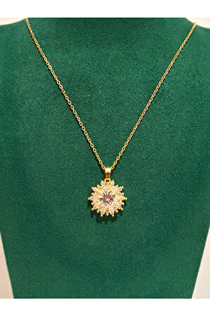 Monalisa Home Gold Renk Lüks Figürlü Gösterişli Kolye