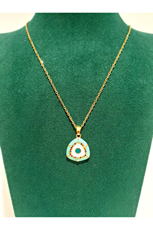 Monalisa Home Gold Renk Lüks Figürlü Gösterişli Kolye