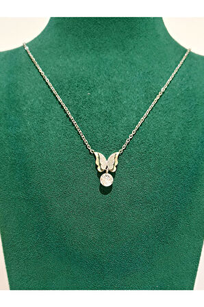 Monalisa Home Gümüş Renk Lüks Figürlü Gösterişli Kolye