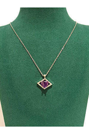 Monalisa Home Gümüş  Renk Lüks Figürlü Gösterişli Kolye