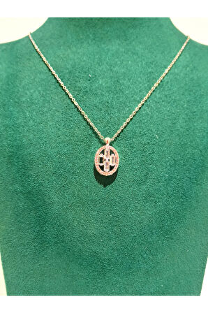 Monalisa Home Gümüş  Renk Lüks Figürlü Gösterişli Kolye