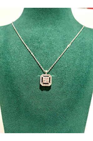 Monalisa Home Gümüş  Renk Lüks Figürlü Gösterişli Kolye