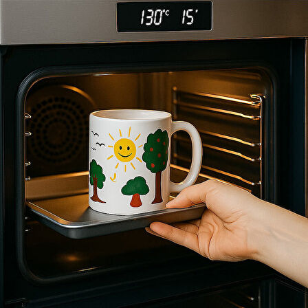 Kupa Bardak Boyama Seti – Kendin Tasarla Hediye Kutulu Seramik Kupa ve Boya Seti