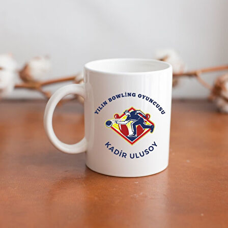 Kişiye Özel Yılın Bowling Oyuncusu Tasarımlı Kupa Bardak