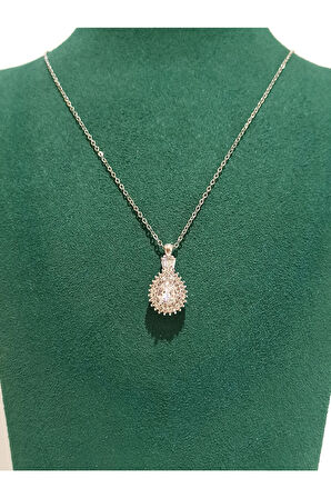 Monalisa Home Gümüş Renk Lüks Figürlü Gösterişli Kolye