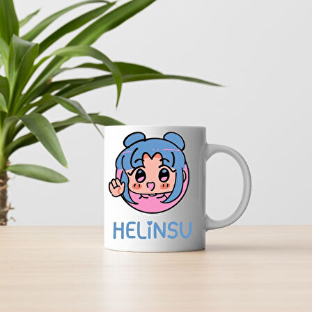 Kız Çocuklarına Özel İsimli Sevimli Karakter Kupa Bardak