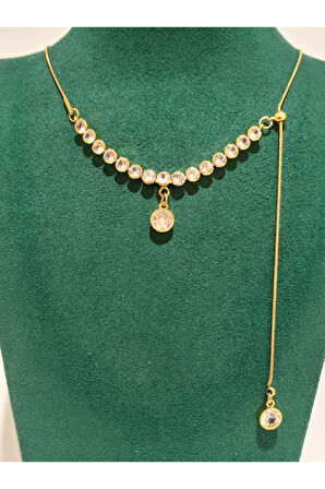 Monalisa Home Gold Renk Lüks Figürlü Gösterişli Kolye