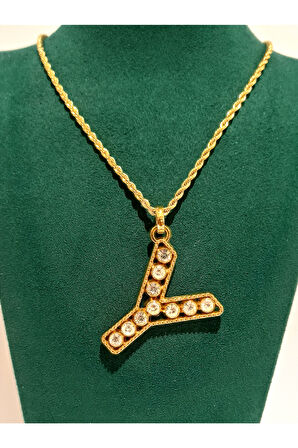 Monalisa Home Gold Renk Lüks Figürlü Gösterişli Kolye