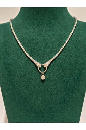 Monalisa Home Gümüş Renk Lüks Figürlü Gösterişli Kolye