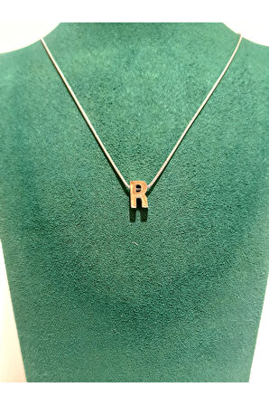 Monalisa Home Gümüş Renk Lüks Figürlü Gösterişli Harf Kolye