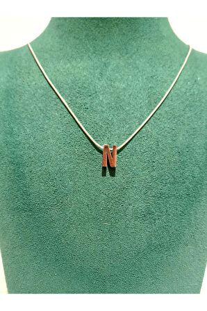 Monalisa Home Gümüş Renk Lüks Figürlü Gösterişli Harf Kolye