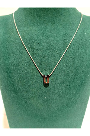 Monalisa Home Gümüş Renk Lüks Figürlü Gösterişli Harf Kolye