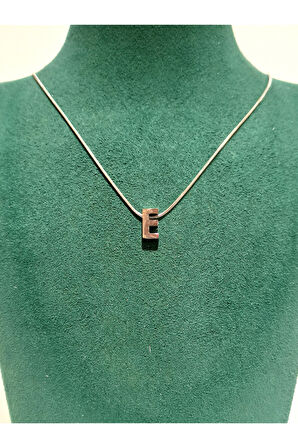 Monalisa Home Gümüş Renk Lüks Figürlü Gösterişli Harf Kolye