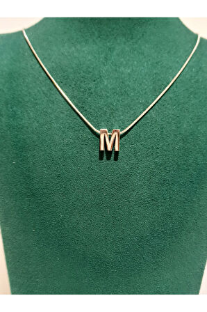 Monalisa Home Gümüş Renk Lüks Figürlü Gösterişli Harf Kolye