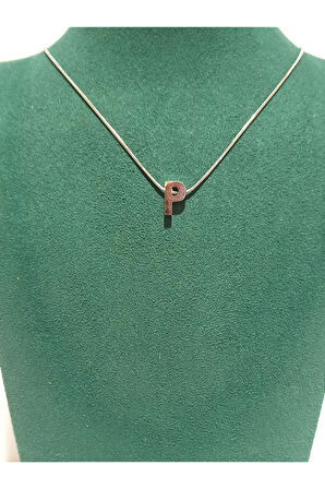 Monalisa Home Gümüş Renk Lüks Figürlü Gösterişli Harf Kolye