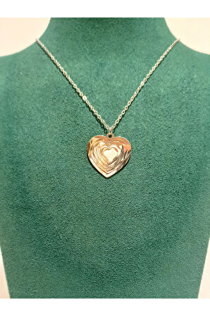 Monalisa Home Gümüş Renk Lüks Figürlü Gösterişli Harf Kolye