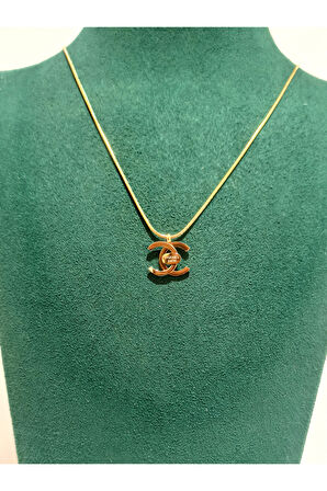 Monalisa Home Gold Renk Lüks Figürlü Gösterişli  Kolye