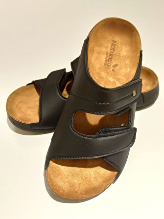 Monalisa Home Lüks Çıtçıtlı Yumuşak Taban Siyah 37 Numara Terlik