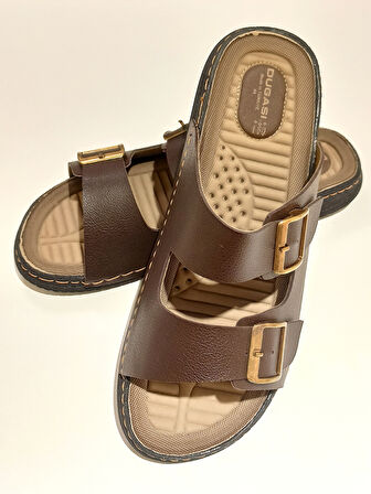 Monalisa Home Lüks Gösterişli Kahverengi 45 Numara Terlik