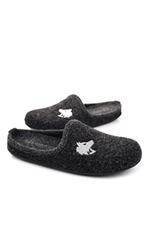 Monalisa Home Lüks Gösterişli Kışlık Siyah Renk 42 Numara Terlik