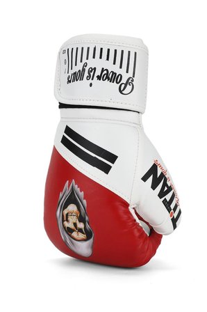Titan Sport Kırmızı Beyaz Hayalet Kurukafa Desenli Boks Eldiveni