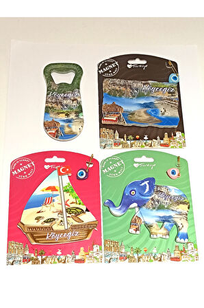 Monalisa Home 4 Adet Farklı Model Desenli Renkli Kültürel Mıknatıslı Magnet