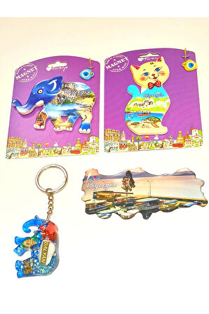 Monalisa Home Farklı Model Desenli Renkli Kültürel Hediyelik