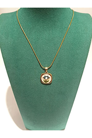 Monalisa Home Gold Renk Lüks Figürlü Gösterişli  Kolye