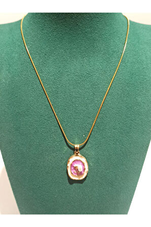 Monalisa Home Gold Renk Lüks Figürlü Gösterişli  Kolye