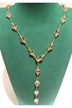 Monalisa Home Gold Renk Lüks Figürlü Gösterişli Y Kolye