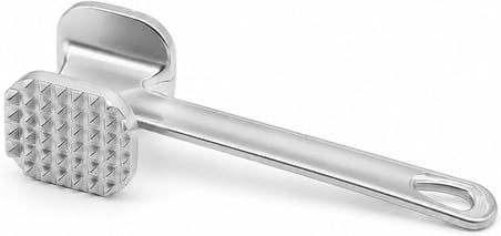 Çift Yüzeyli Metal Et Dövme Çekici – Dişli ve Düz Başlıklı, Et Yumuşatıcı,Dayanıklı Metal Gövdeli Ev Kullanımına Uygun