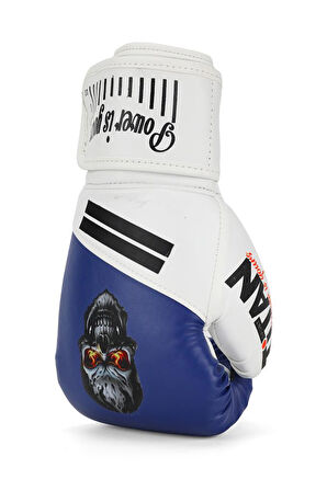 Titan Sport Mavi Beyaz Kurukafa Desenli Boks Eldiveni 2'li Set