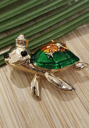 Monalisa Home  Kaplumba Figürlü Broş