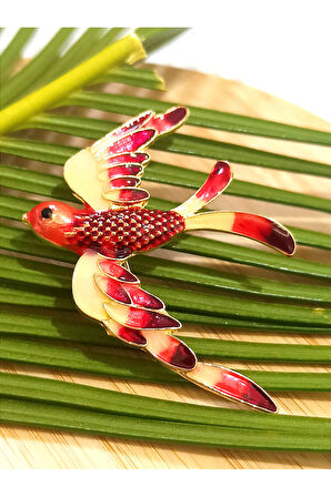 Monalisa Home Kıllangıç Kuş  Figürlü Broş