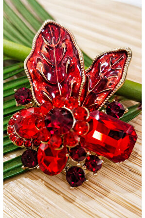 Monalisa Home Çiçek Figürlü Broş