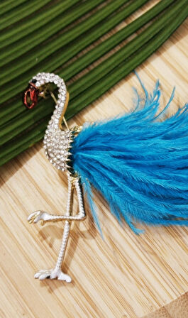 Monalisa Home Tavus Kuşu Figürlü Broş