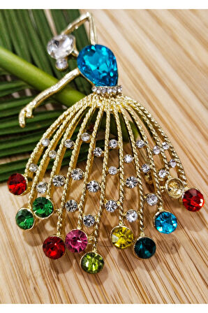 Monalisa Home Balerin Figürlü Broş