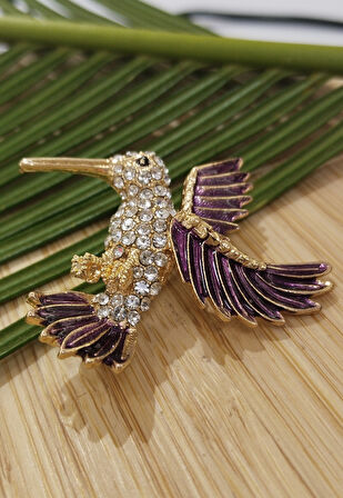 Monalisa Home Kuş Figürlü Broş