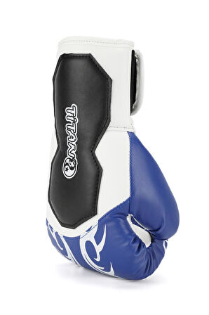 TİTAN SPORT MAVİ BEYAZ İŞLEMELİ MODEL-2 BOKS ELDİVENİ