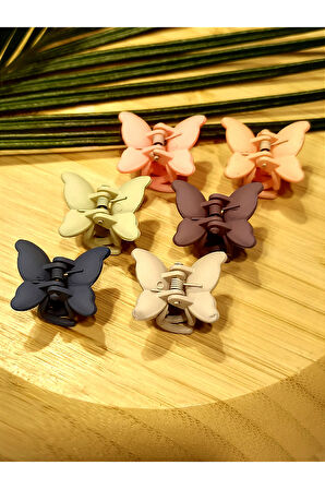 Monalisa Home 6 Lı Renkli Lüks Kelebek Toka